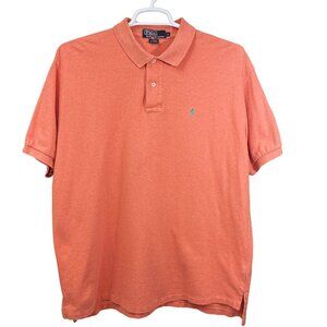 Polo By Ralph Lauren Mens XL Coral Polo Shirt Classic Fit 100% Cotton